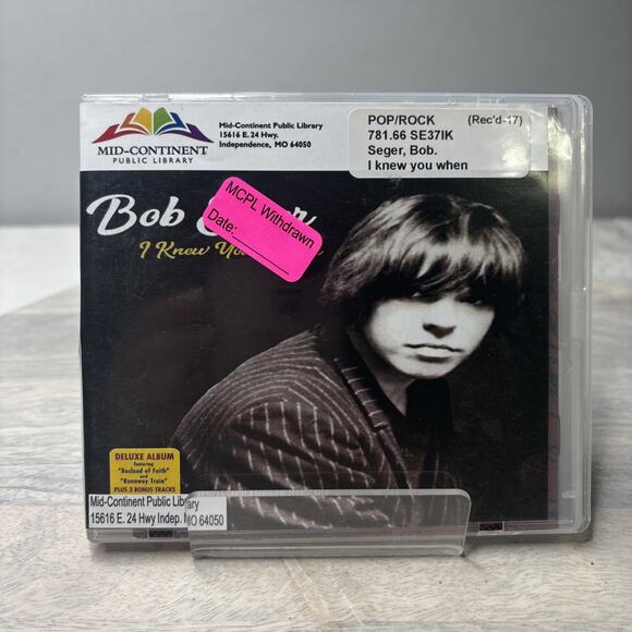 Bob Seger – I Knew You When Deluxe CD 2017 Rock Album READ - Picture 1 of 5